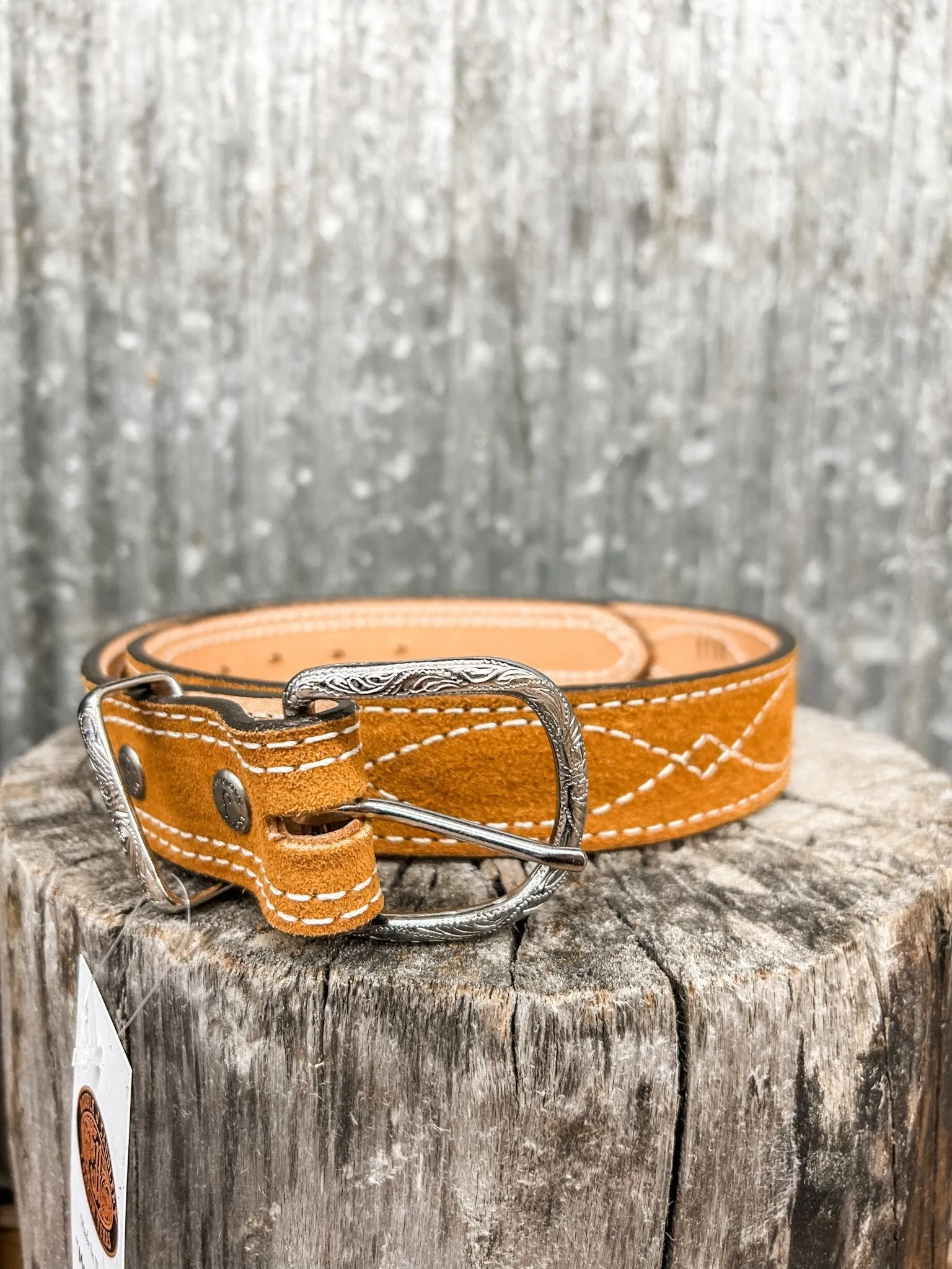 1-1/2" Straight Belt w/ Figure 8 Stitching
