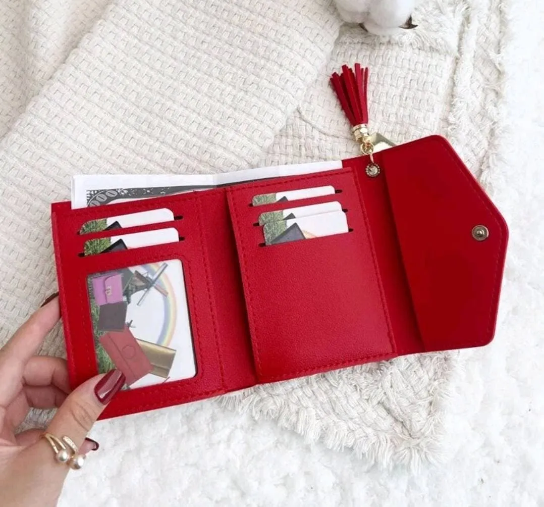 Accessories - Ladies - Purse - red leather