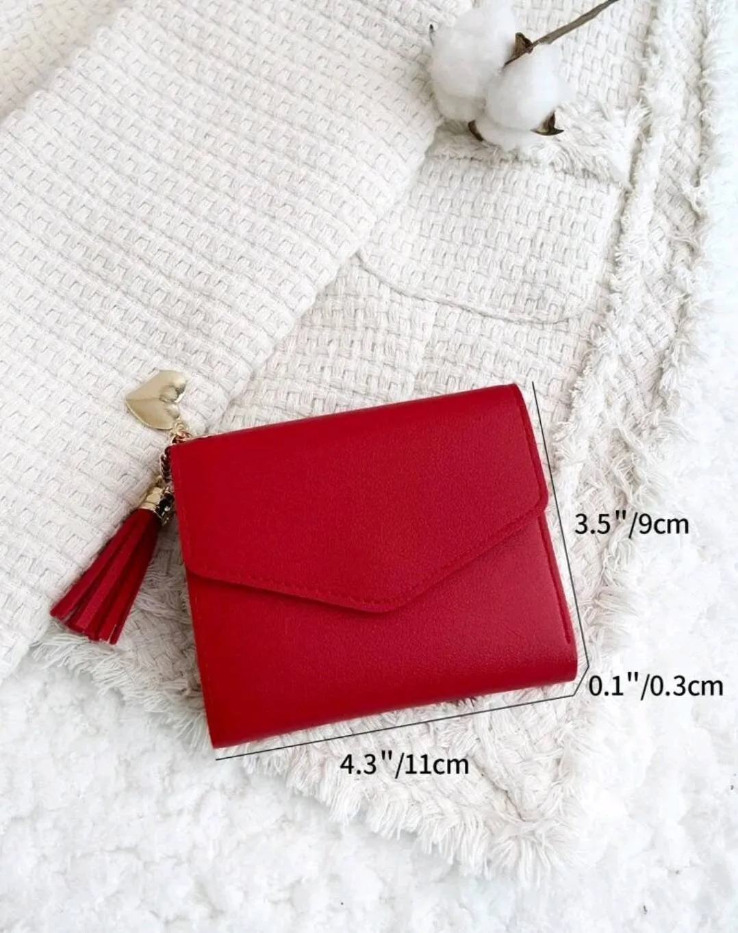 Accessories - Ladies - Purse - red leather