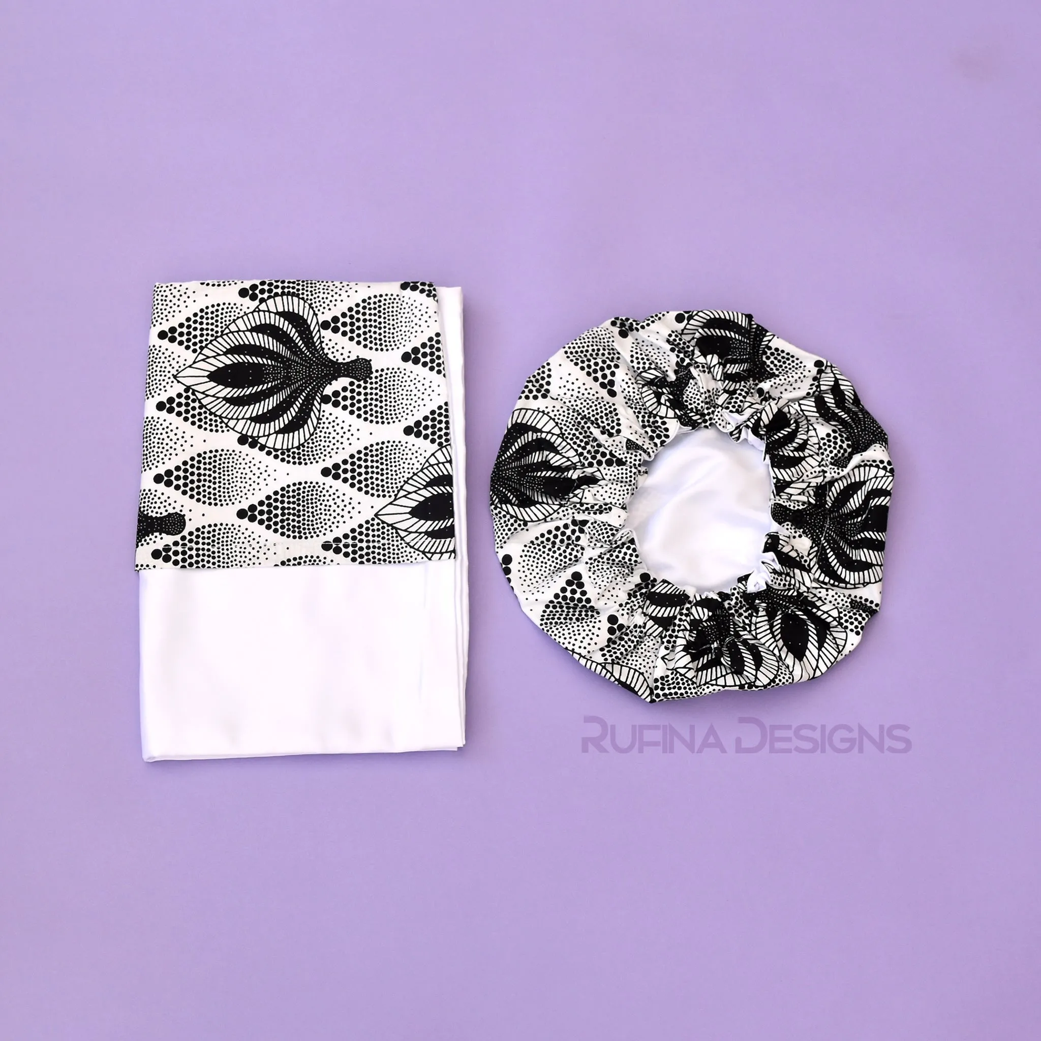 African Print Envelope Style Satin pillowcase- Fitaa