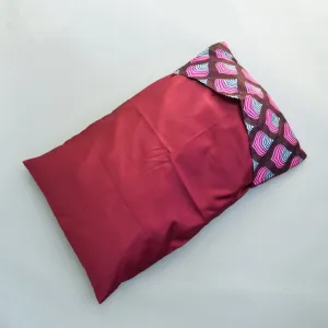 African Print Envelope Style Satin pillowcase- Viola