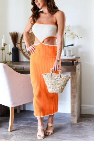 Cabo Color Block Midi Dress