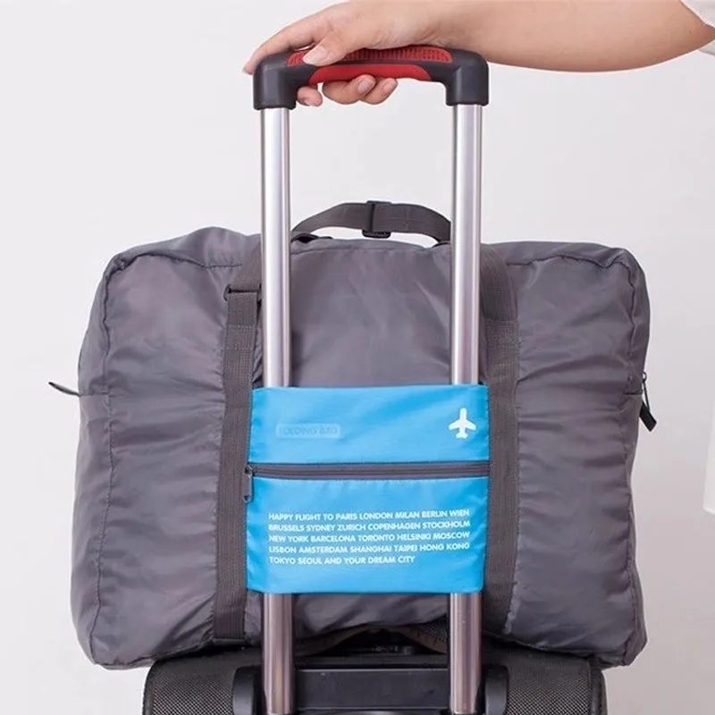 Casual Vacation Solid Color Polyester Travel Bags