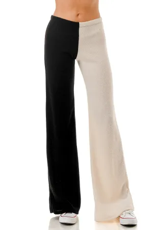 Color Block Wide Leg Pants