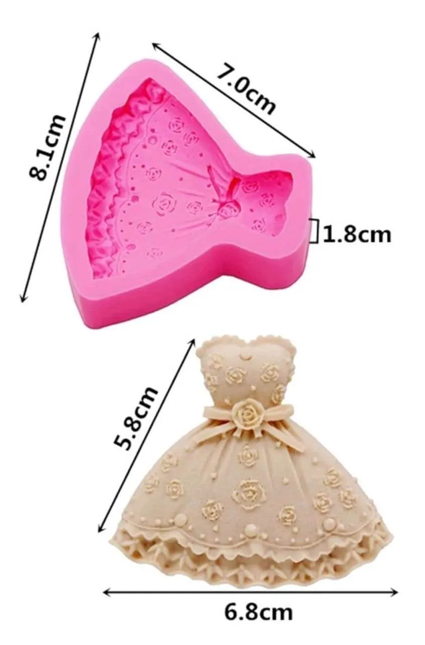 Crafting - Silicone mould - dress