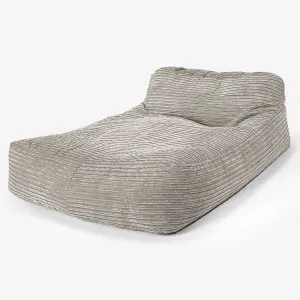 Double Day Bed Bean Bag - Cord Mink