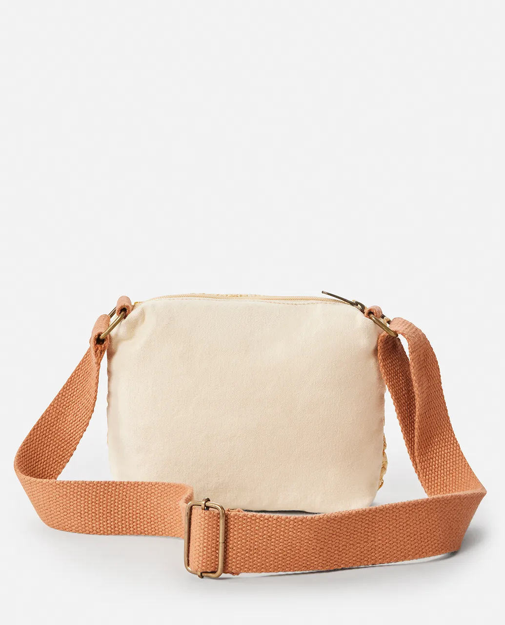 Essentials Straw Crossbody Bag in Natural
