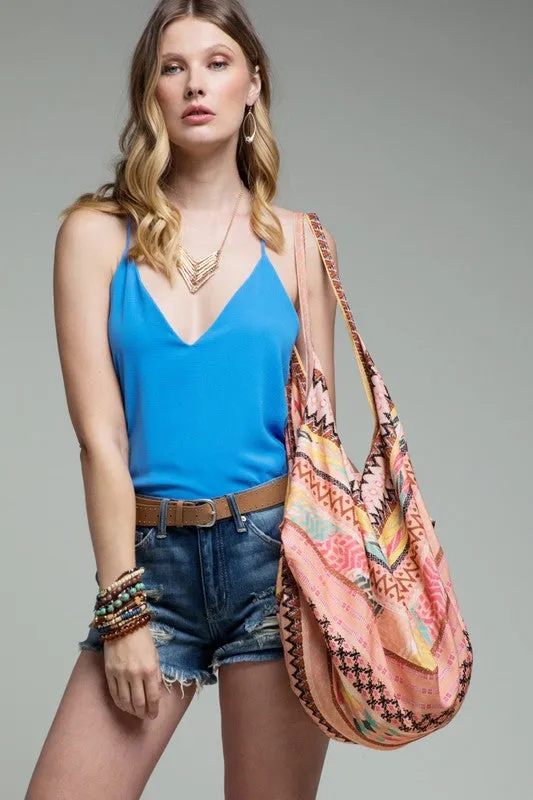 Ethnic Pattern Hand Block Boho Bag