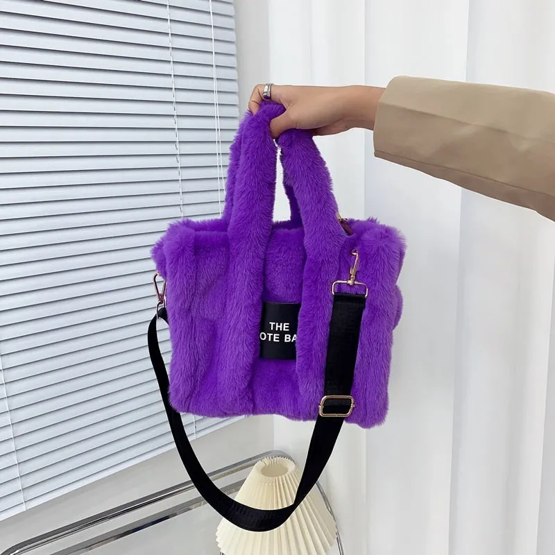 Faux Fur Shoulder Crossbody Bags