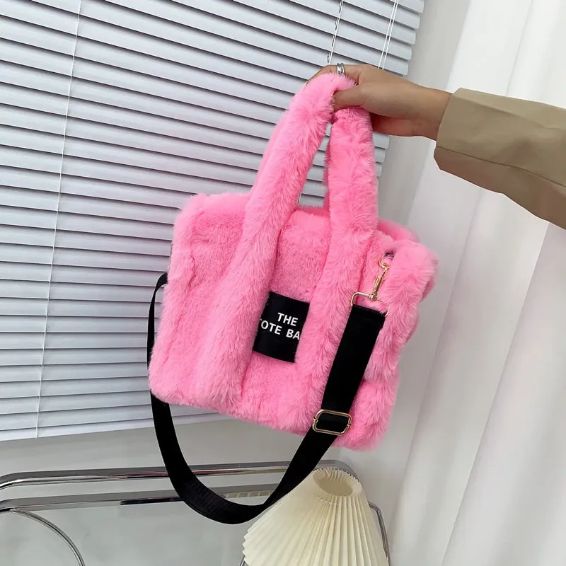 Faux Fur Shoulder Crossbody Bags