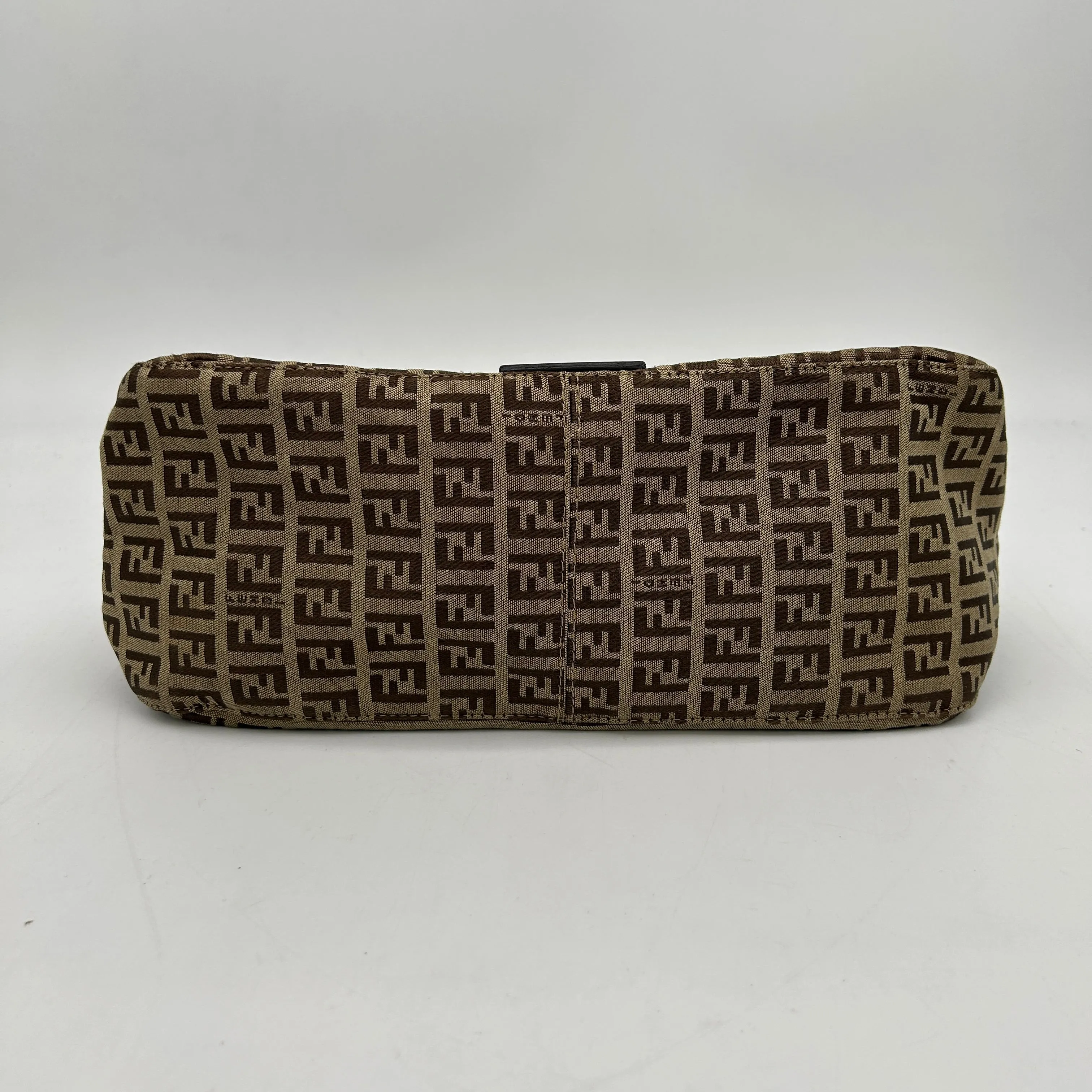 Fendi Brown Canvas Shoulder Bag Medium