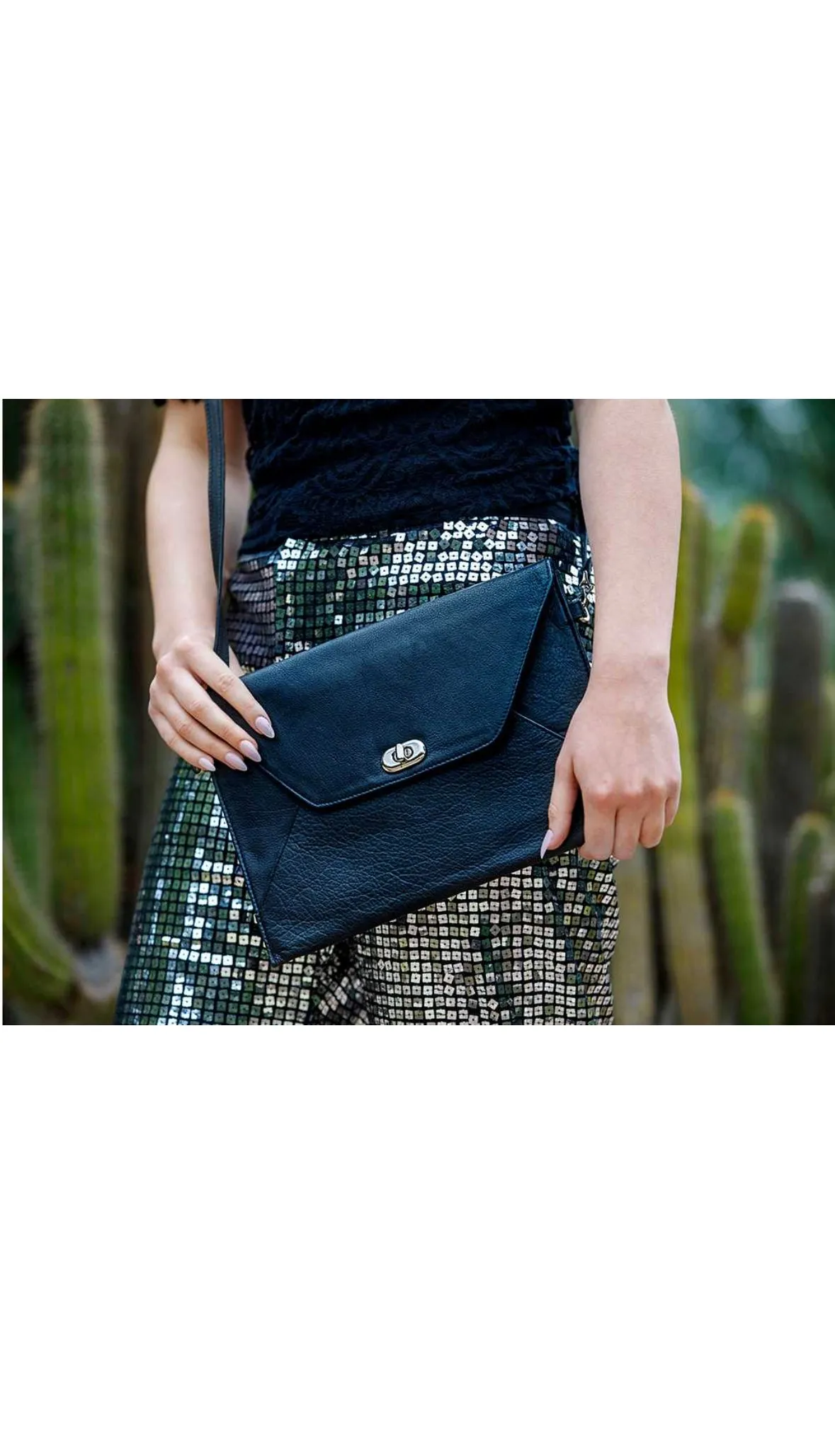 Frankie- Leather Envelope bag