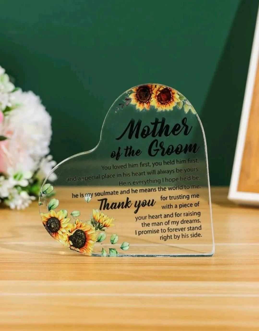 Gift - Plaque - mother of the groom