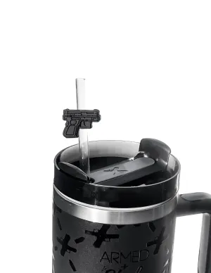 Gun Straw Charm