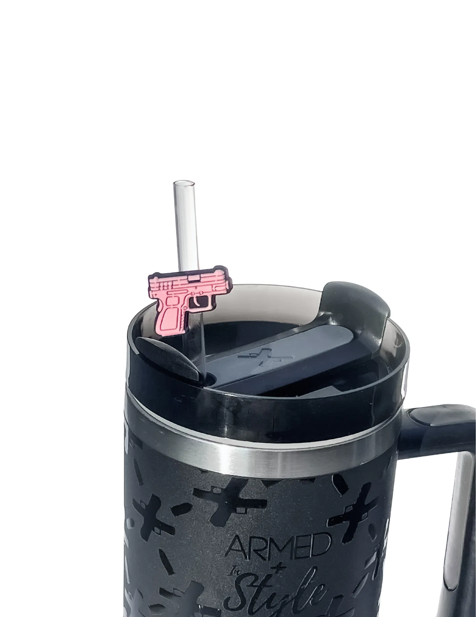 Gun Straw Charm