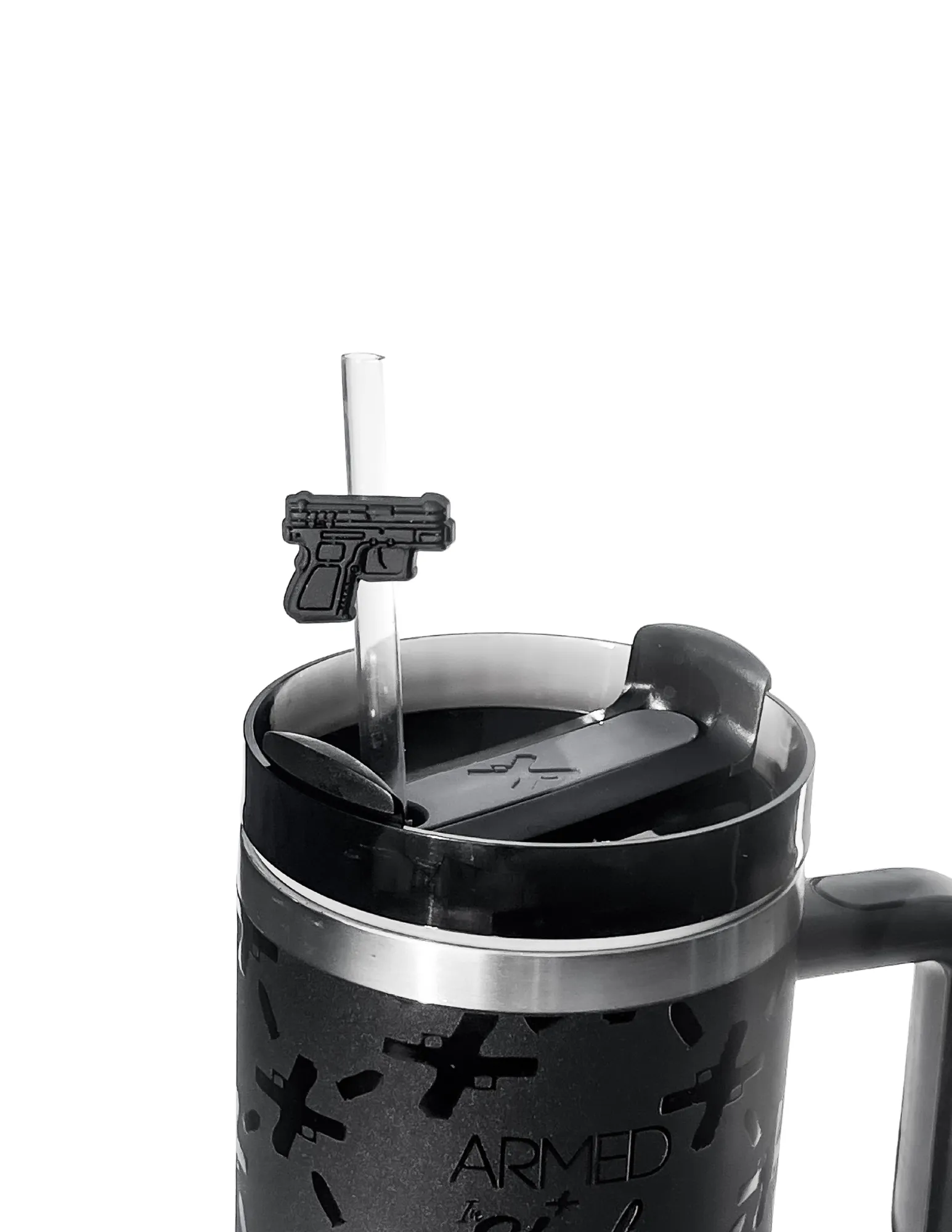 Gun Straw Charm