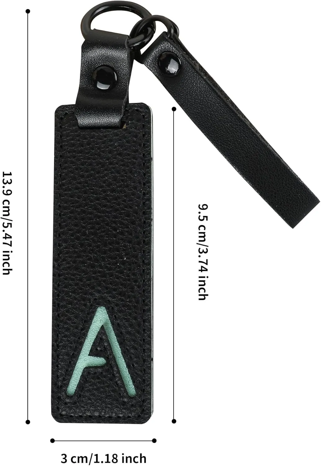 Initial Monogram A-Z Keychain for Women Men, Initial Letter Pendant with Key Ring, Charms for Key Backpack Bag