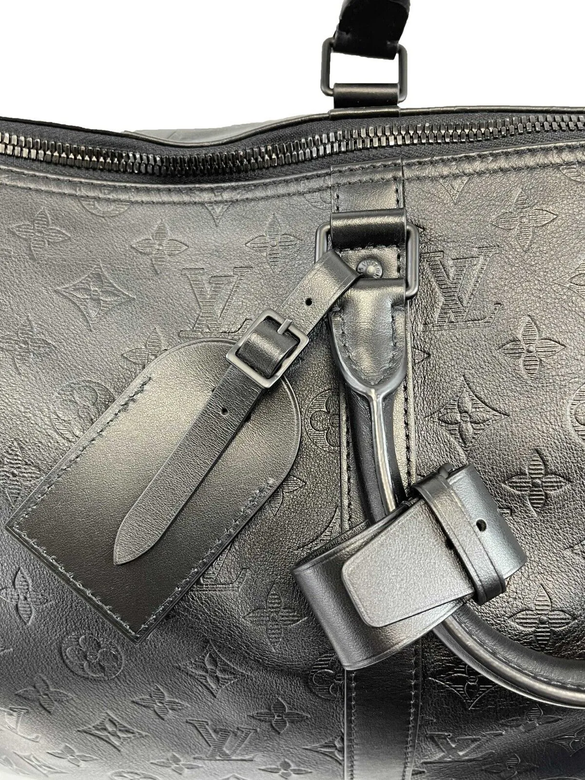Louis Vuitton - Excellent - Keepall Bandoulire 50 - Black Duffle w/ Strap