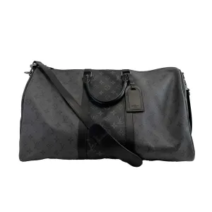 Louis Vuitton Keepall Bandoulire 50 Reverse Monogram Eclipse Black Handbag