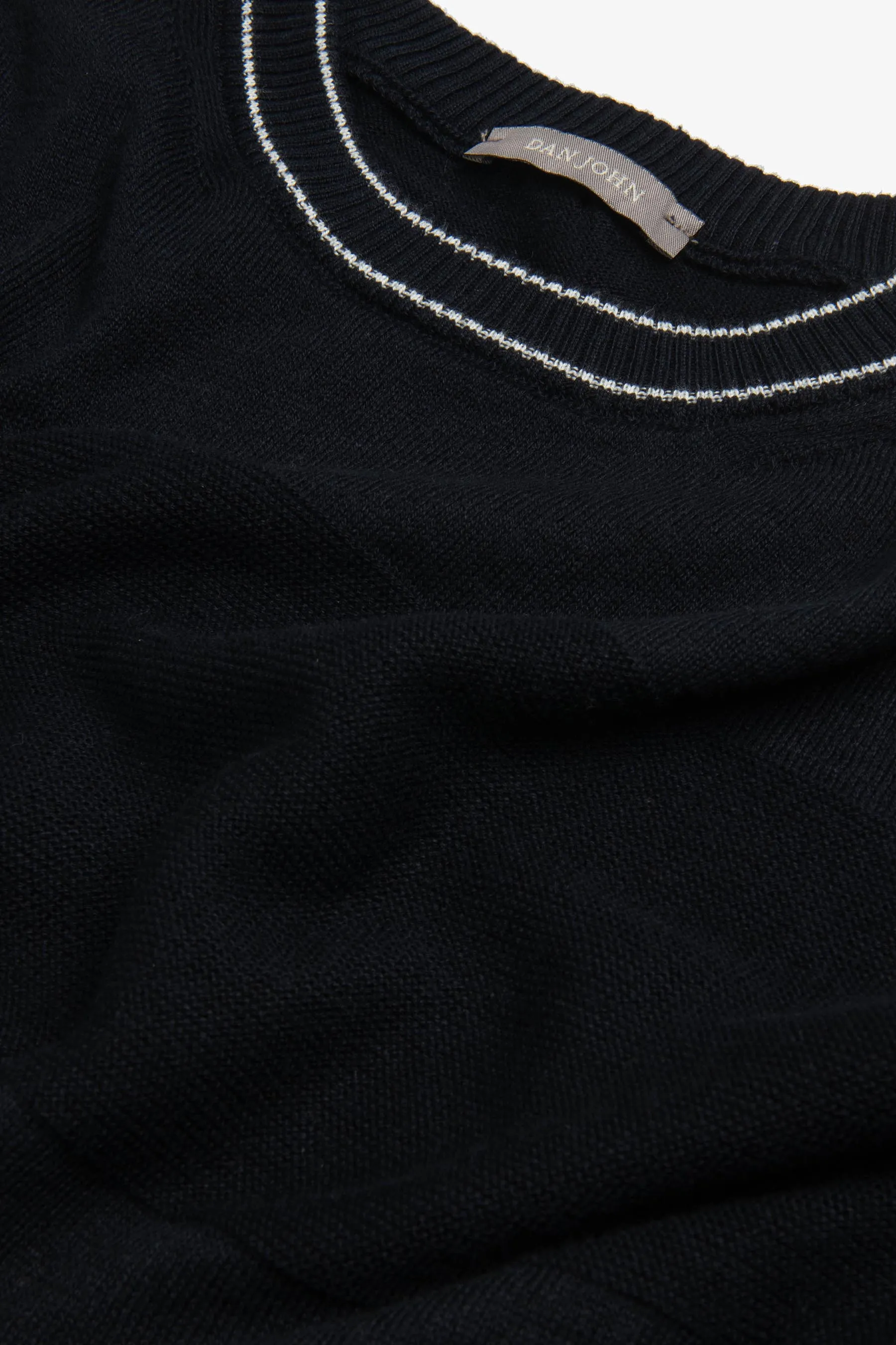 Maglia girocollo color block blu