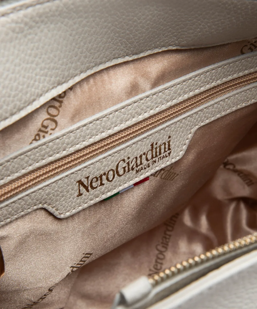 NERO GIARDINI WOMENS SHOULDER BAG IN WHITE