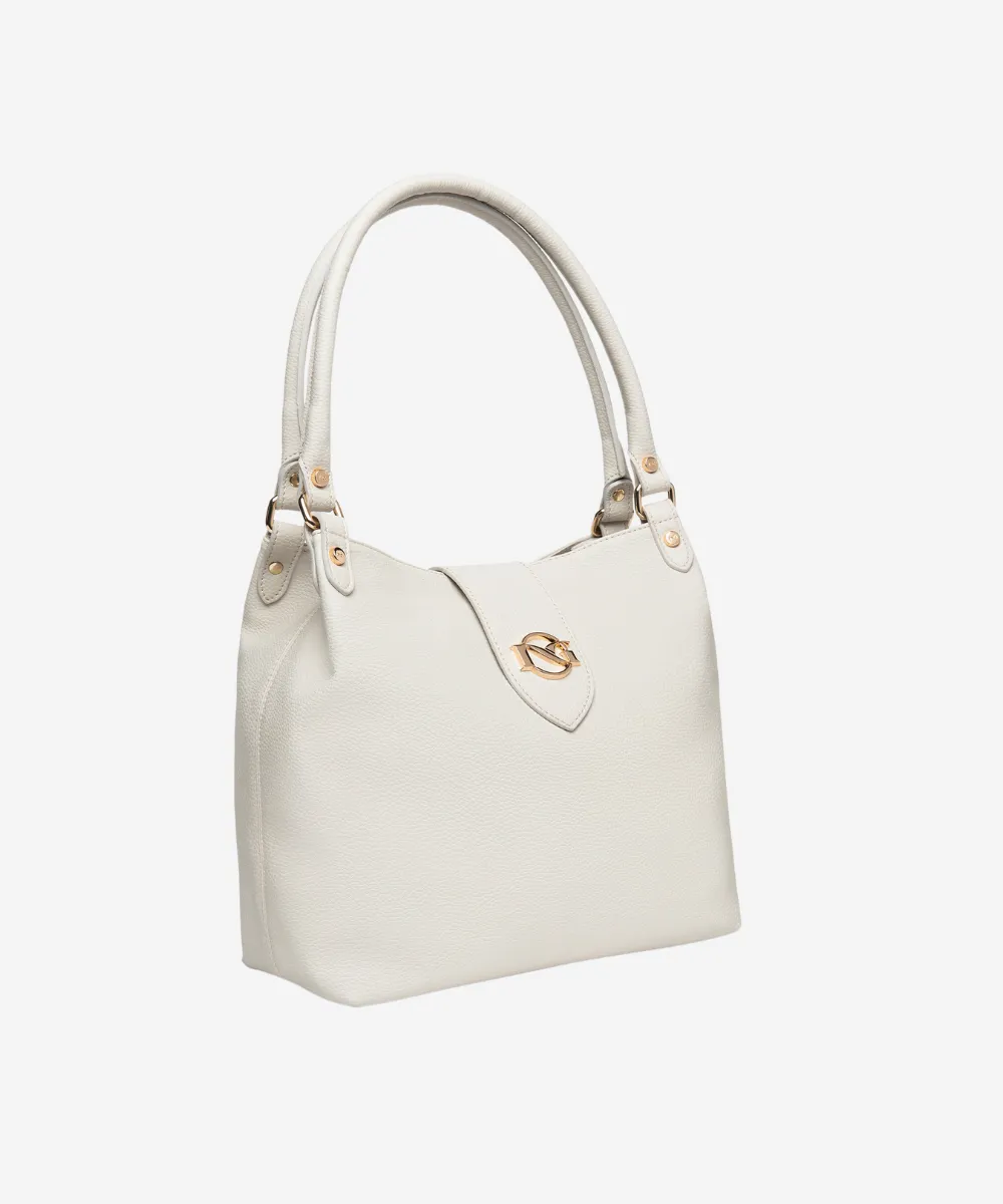 NERO GIARDINI WOMENS SHOULDER BAG IN WHITE