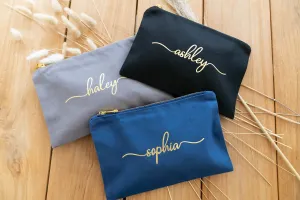 Personalized Cosmetic Bags | Cute Bridesmaid Gifts