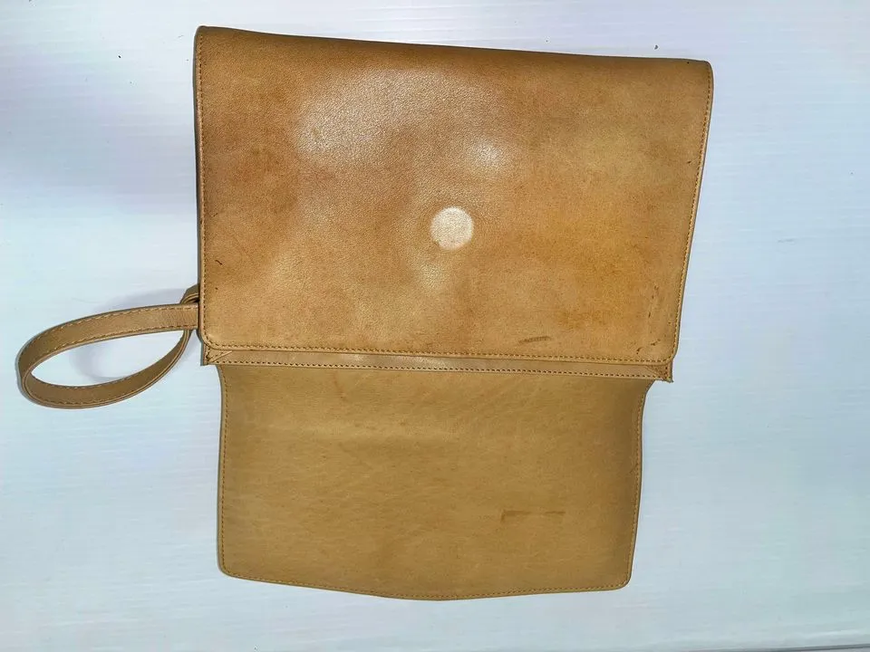 Purse - Envelope Pale Rustic Yellow Vintage bag