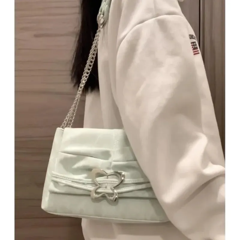 Sohiwoo Sweet Cool Y2k Shoulder Bags Women High Street Casual Handbag Wallet Ladies Harajuku Aesthetic Underarm Bag Bolsos Mujer