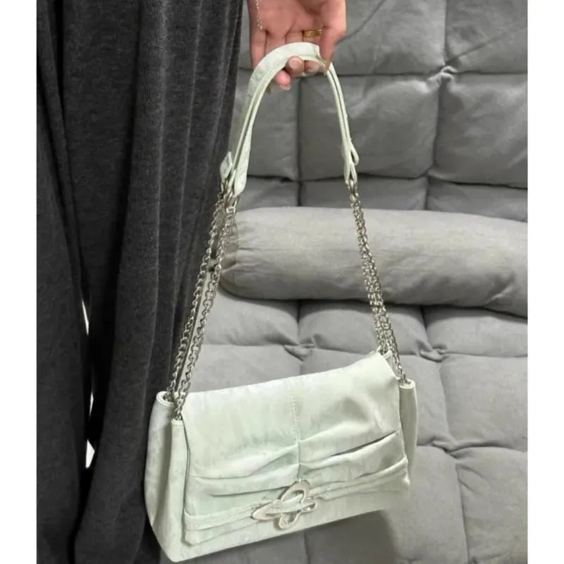 Sohiwoo Sweet Cool Y2k Shoulder Bags Women High Street Casual Handbag Wallet Ladies Harajuku Aesthetic Underarm Bag Bolsos Mujer