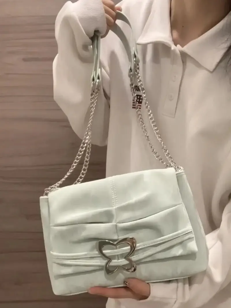 Sohiwoo Sweet Cool Y2k Shoulder Bags Women High Street Casual Handbag Wallet Ladies Harajuku Aesthetic Underarm Bag Bolsos Mujer