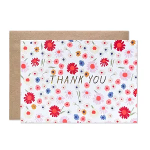 Thank you Brittani Floral Card Set (8 Pack)