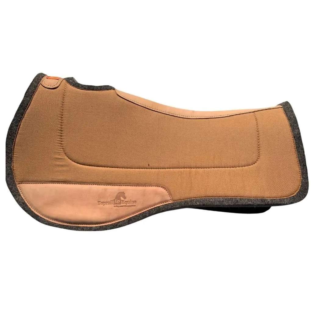 Toprail Contoured Wool Felt Saddle Pad