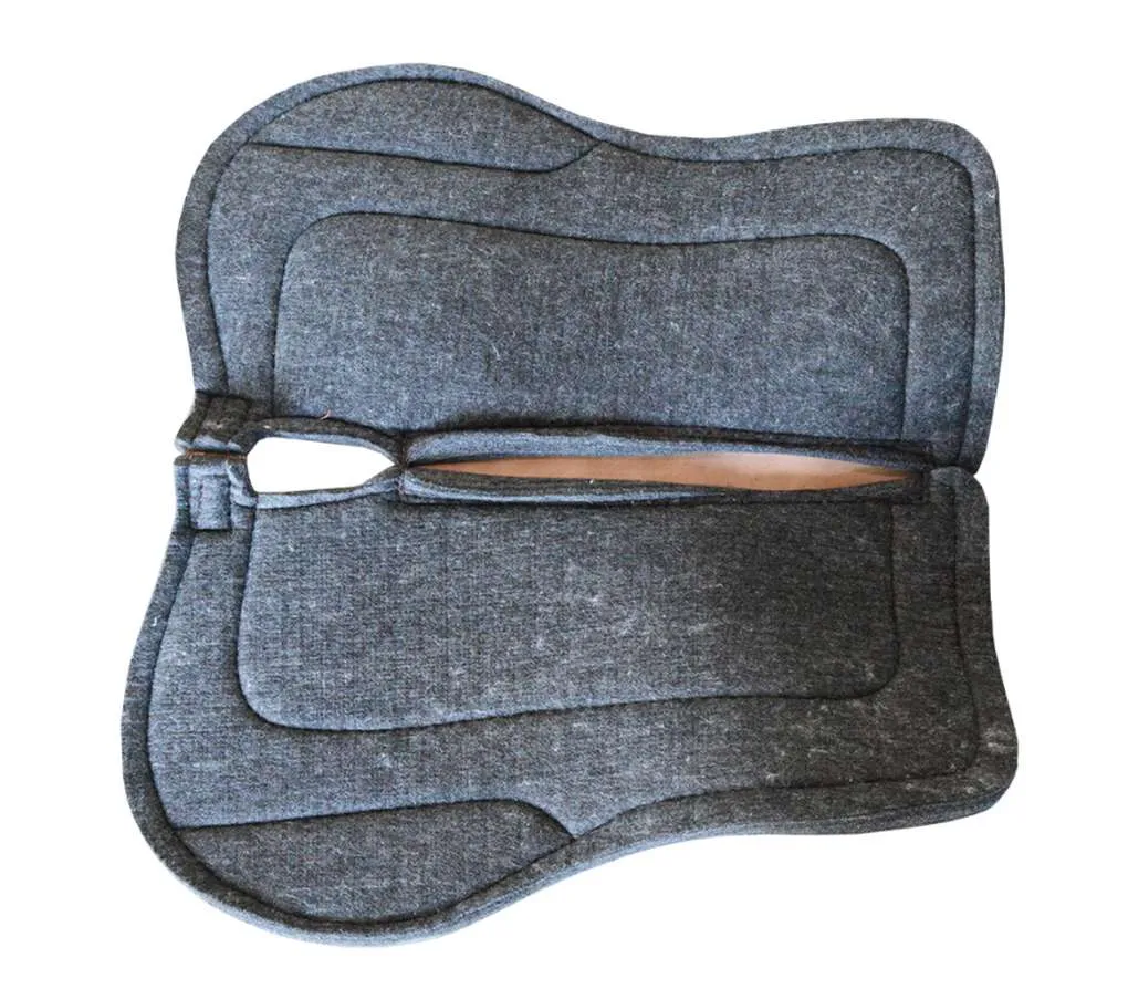 Toprail Contoured Wool Felt Saddle Pad