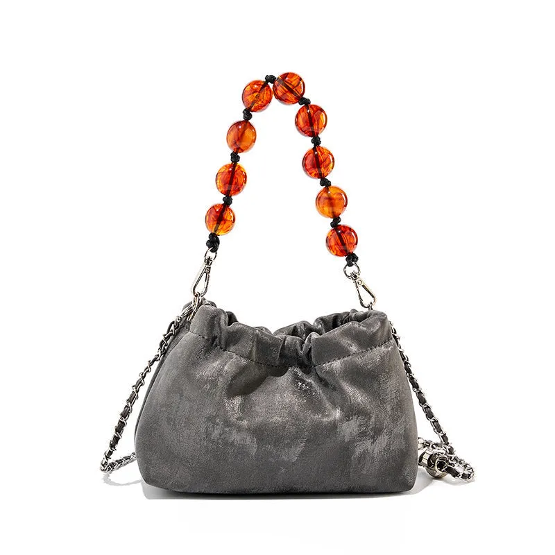 Women Retro Soft Leather Chain Strap Casual Bag
