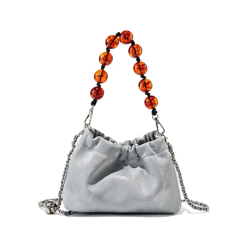 Women Retro Soft Leather Chain Strap Casual Bag