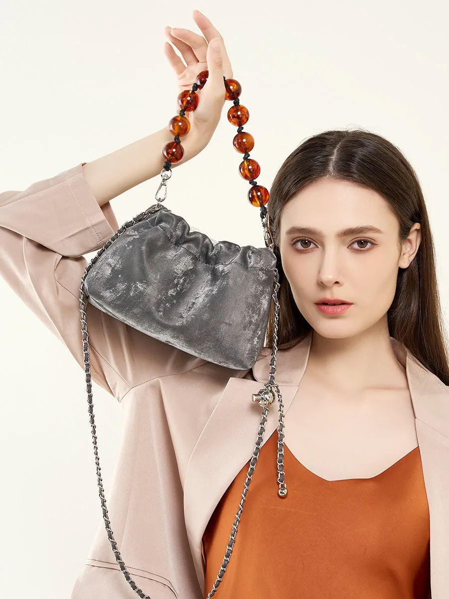 Women Retro Soft Leather Chain Strap Casual Bag