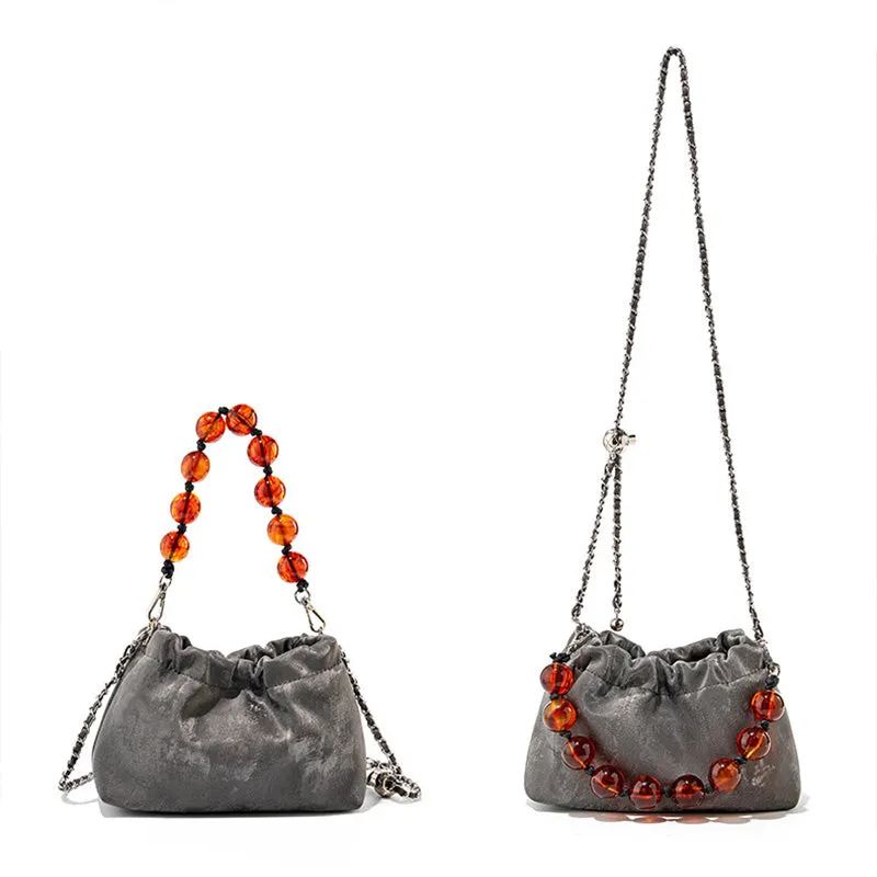 Women Retro Soft Leather Chain Strap Casual Bag